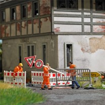 Busch H0 79900 Action Set: Absperrungen aufstellen -NEU