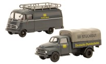 PMS H0 1/87 PMS 251264 Set Edition Deutsche Bundesbahn Nr. 4 MB L 319 und Opel Blitz Rollfuhrdienst / Stückgut,  - NEU