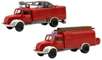 PMS H0 1/87 PMS 251265 Set Edition Deutsche Bundesbahn Nr. 5 Magirus S 3500 Rüstwagen und Spritzenwagen Bahnfeuerwehr,  - NEU