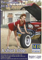 Master Box Ltd. 1:24 24017 Pin-up series.A short stop.Kit No.3