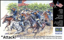 Master Box Ltd. 1:35 3550 8th Pennsylv. cavalry,Battle o.Chancello