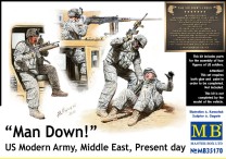 Master Box Ltd. 1:35 35170 Man Down! U.S. Modern Army,Middle east