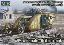 Master Box Ltd. 1:72 72002 Mk IFemaleBritish tank,Somme battle 1916