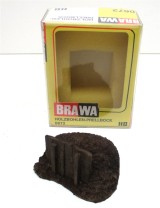 Brawa H0 0672 Holzbohlen-Prellboch, Resinguss - OVP (Z96-5)