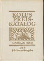 Kolls Preiskatalog - 1988 gebunden Leinen Jubiläumsausgabe (L53)