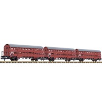 Liliput N L260135 3x Verschlagwagen Bremserbühne Hbes 358 DB Ep.IV - OVP NEU