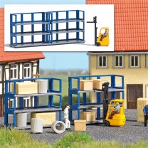 Busch N 8280 Action Set: Gabelstapler mit Hochregal -NEU