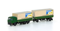 Lemke Minis LC4632 MAN F90, 3-achs Wechselpritschen-Hängerzug Cretschmar Cargo - NEU