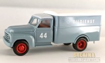 Brekina 1/87 93721 Hanomag L 28 Koffer Eildienst Wagennummer 44 blaugraue Spedition,  - NEU