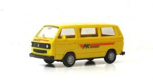 Spur H0 1/87 Herpa VW T2 Bus Postkurier OVP (49-15D)