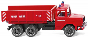 Wiking H0 1/87 062402 Magirus Deutz Kipper Feuerwehr Schuttwagen - NEU - OVP NEU