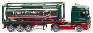 Wiking H0 1/87 053603 Containersattelzug 30ft MB Actros F. Fischer Spedition OVP