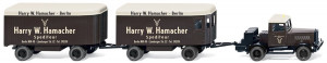 Wiking H0 1/87 085101 Hanomag Schlepper Möbelanhänger "Harry W.Hamacher" - OVP NEU