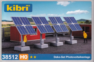 Kibri H0 38512 Bausatz Deko-Set Photovoltaikanlage  - OVP NEU