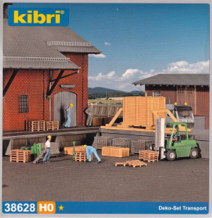 Kibri H0 38628 Bausatz Deko-Set Transpor + Logistik - OVP NEU