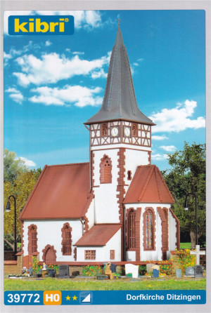 Kibri H0 39772 Bausatz Dorfkirche Ditzingen - OVP NEU