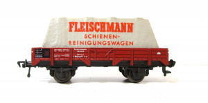 Spur H0 Fleischmann 5200 Niederbordwagen mit Plane DB (5350E)