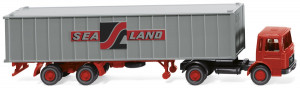 Wiking H0 1/87 052304 MAN Containerzug mit 40ft Container Sealand - NEU