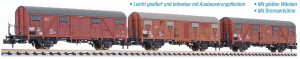 Liliput N L260136 3x Güterwagen Bremserbühne Gos-uv 245 DB AG Ep.V - OVP NEU