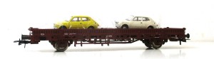 Roco H0 67086B Rungenwagen aus Set 67086 mit 2 KFZ DB - OVP NEU (3966E)