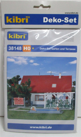 Kibri H0 38148 Deko Set Garten und Terasse - OVP NEU