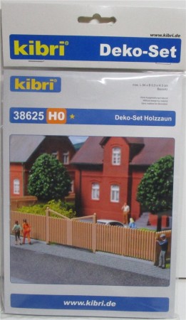 Kibri H0 38625 Bausatz Deko Set Holzzaun OVP NEU (3906k)