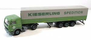Spur H0 1/87 LKW MB Sattelzug Pritsche/Plane Kieserling Spedition (52/03)