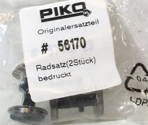 Piko 56170 Original-Ersatzteil Radsatz 2 Stück bedruckt OVP - NEU - (6814E)