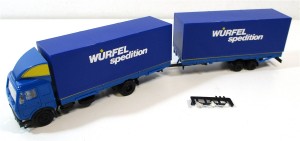 Spur H0 1/87 Herpa 829290 LKW Mercedes Jumbo Wechselpritsche "Würfel Spedition"- OVP -  (41/08)