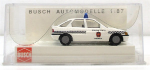Spur H0 1/87 Busch 45727 PKW Ford escort Spanische Polizei (56/02)