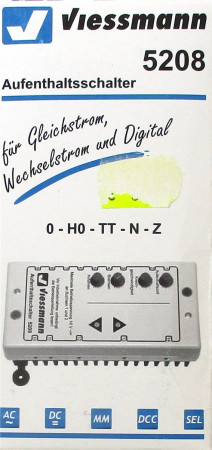 Viessmann 5208 Aufenthaltsschalter für DC, AC und Digital OVP - NEU