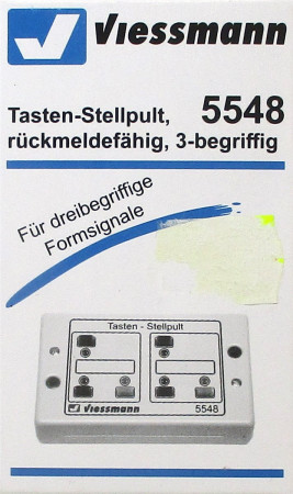 Viessmann 5548 Tasten-Stellpult rückmeldefähig, 3-begriffig OVP - NEU