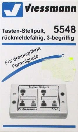 Viessmann 5548 Tasten-Stellpult rückmeldefähig, 3-begriffig OVP - NEU