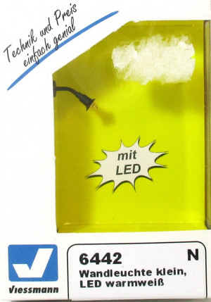 Viessmann 6442 N Wandleuchte klein LED warmweiss OVP - NEU