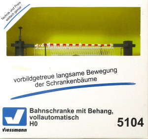 Viessmann 5104 H0 Bahnschranke mit Behang vollautomatisch OVP - NEU