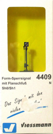 Viessmann 4409 N  Form-Sperrsignal mit Flanschfuß Sh0/Sh1 OVP - NEU