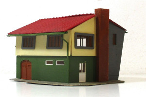 Spur H0 Fertigmodell (1) Siedlungshaus (H0-0075E)