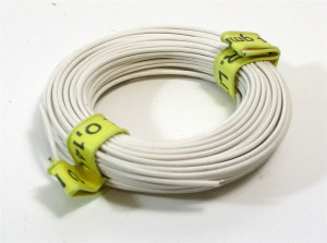 Kabel / Litze weiß 10m 0,14mm² - verschiedene Marken (0,08€/m) (Z122)