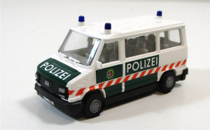 Busch 43247 H0 1/87 Fiat Ducato Bus grün weiß Polizei