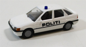 Busch 45728 H0 1/87 (3) PKW Ford Escort GHIA der dänischen Polizei