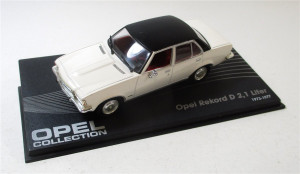 Modellauto 1:43 Opel Collection Rekord D 2,1 Liter OVP (923E)