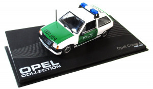 Modellauto 1:43 Opel Collection Corsa A Polizei OVP (977E)