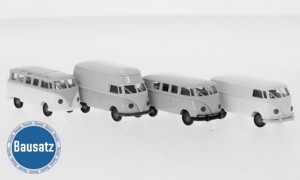 Brekina H0 1/87 10210 VW Bauteile für 4 VW-Bulli-T1b-Modelle 1960,  - OVP NEU