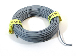 Kabel / Litze grau 10m 0,14mm² - verschiedene Marken (0,08€/m) (Z122)