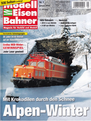 Zeitschrift Modelleisenbahner Ausgabe 1/2016