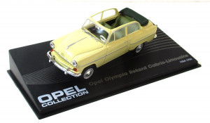 Modellauto 1:43 Opel Collection Olympia Rekord Cabrio-Limousine OVP (1039E)