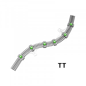 Proses [PFT-TT-01] Modellbahn-Flexgleishalter für TT - NEU