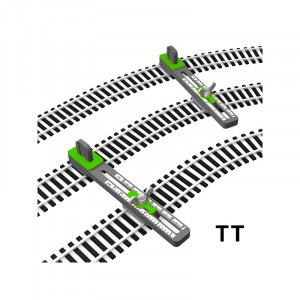 Proses [PPT-TT-01] Modellbahn-Parallelgleislehre Baugr. TT, justierbar - NEU