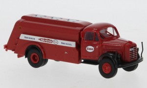 Brekina H0 1/87 43028 Borgward B 4500 Tankwagen rot, 1951, Esso,  - NEU