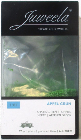Juweela 28121 H0 Modell-Ladegut Äpfel grün 75g - OVP NEU